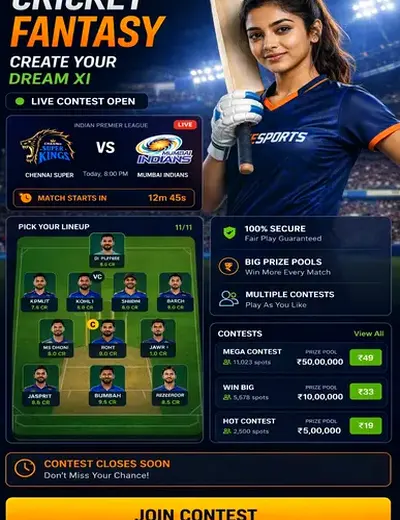 12fbet (12 fbet) fantasy cricket & matchday visual 3